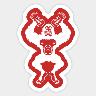 Abdominal Snowman Sticker